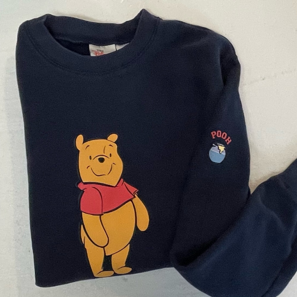 Vintage Winnie The Pooh Navy The Disney Store Women’s Size Medium Sweatshirt